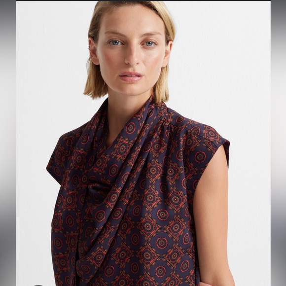 Club Monaco drape neck midi dress - Picture 4 of 12